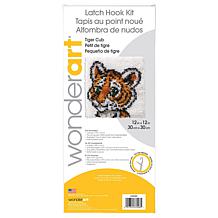 Wonderart Latch Hook Kit 12" x 12" - Tiger Cub