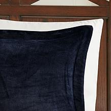 Woolrich Alton 4-pc Navy/Ivory Plush Sherpa Full/Queen Comforter Set