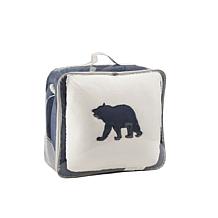 Woolrich Alton 4-piece Navy/Ivory Plush to Sherpa King Comforter Set