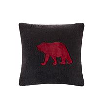 Woolrich Alton 4-piece Red/Black Plush to Sherpa King Comforter Set