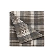 Woolrich Cotton Flannel Brown Sheet Set - King