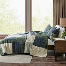 Woolrich Mill Creek Oversized Cotton Quilt Set - Full/Queen