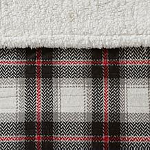 Woolrich Ridley Oversized Plaid Print Faux Mink to Berber Heated Throw