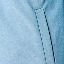 Wynne Collection Luxe Crepe Drape Front Jacket