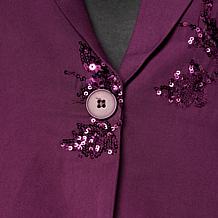 WynneCollection Embellished Sequin Jacket