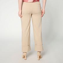WynneCollection Flatter FIT Straight Leg Cuffed Pant