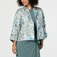 WynneCollection Floral Jacquard Topper