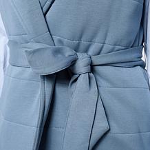 WynneCollection Quilted Cloud Knit Belted Vest 