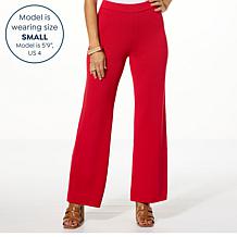 WynneCollection Sweater Knit Flared Pant