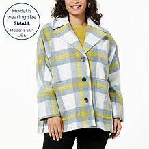 WynneCollection Unstructured Melton Coat
