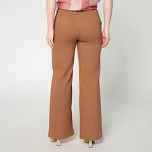 WynneDenim Straight-Leg Denim Pant with Pin Tuck