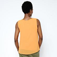 WynneLayers Chiffon and Rayon-Spandex Knit 2-pack Tank Set