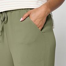 WynneLayers Chiffon Overlay Knit Jogger