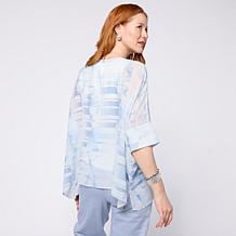 WynneLayers Chiffon Poncho with Tank Top