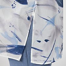 WynneLayers Chiffon Tank with Side Slits