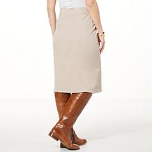 WynneLayers Comfort Stretch Twill Pull-On Pencil Skirt