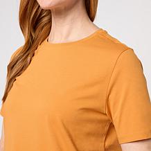 WynneLayers Cotton Spandex Crew Neck Tee