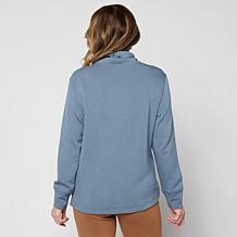 WynneLayers Drawstring Collar Long-Sleeve Turtleneck Top