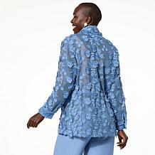 WynneLayers Embroidered Mesh Jacket
