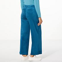 WynneLayers Faux Suede Wide Leg Trouser Pant