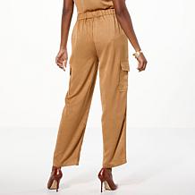 WynneLayers Hammered Satin Cargo Pant