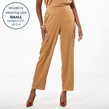 WynneLayers Hammered Satin Cargo Pant