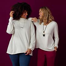 WynneLayers Kiss of Cashmere Butterfly Turtleneck Sweater