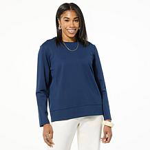 WynneLayers Long-Sleeve Ponte Top