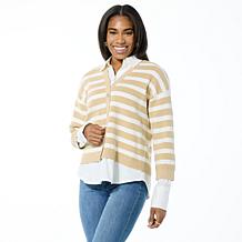 WynneLayers Shaker-Stitch Cozy Knit Cardigan | HSN