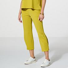 WynneLayers Ottoman Knit Button Hem Pant