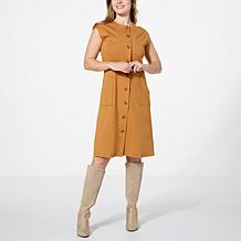 WynneLayers Polished Knit Safari Dress