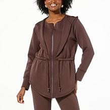 WynneLayers Smooth Operator Knit Zip-Front Hoodie