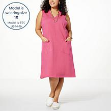 WynneLayers SoftKNIT Sleeveless V-Neck Dress