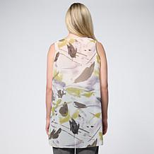 WynneLayers Tunic Length Chiffon Tank with Side Slits