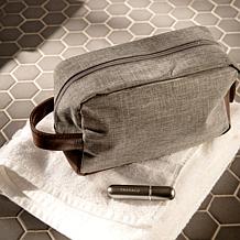 Youzey Men's Faux Leather Trim Dopp Kit