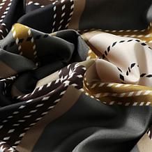 Youzey The Carlisle Satin Faux-Silk Square Scarf