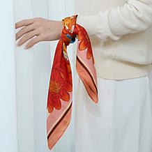 Youzey The Positano Satin Faux-Silk Scarf 