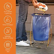 Yukon Glory Trash Bag Holder w/ Stainless Steel Support Stand 