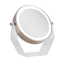 Zadro Cordless LED Surround Light Acrylic-Base Mirror with 8X/1X Mag.