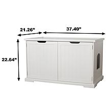 zoovilla Large Cat Washroom Bench - White