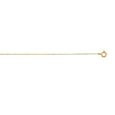 10K Yellow Gold Classic Box Chain with Spring Ring Clasp