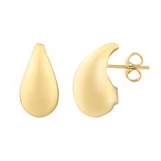14K Gold Polished Free-Form Earrings