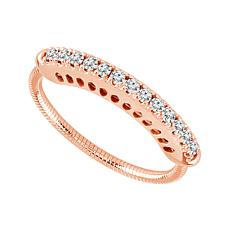 14K Rose Gold 1/5ctw Diamond Flexible Engagement Ring