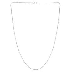 14K White Gold 1.9mm Rolo Link Chain - 16"