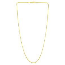 14K Yellow Gold 1.5mm Sparkle Chain Necklace - 18"