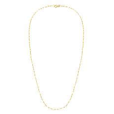 14K Yellow Gold Polished Mariner Chain Necklace - 18"