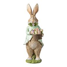 15.75"H Easter Resin Bunny Table Decor
