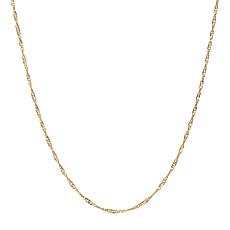 16" 14K Gold Polished Singapore Chain