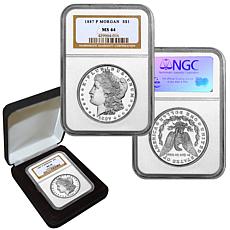 1887 MS64 NGC P-Mint Morgan Silver Dollar