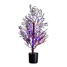 2-ft Pre-Lit Spider Twig Tree with 50 Lights by Nearly Natural